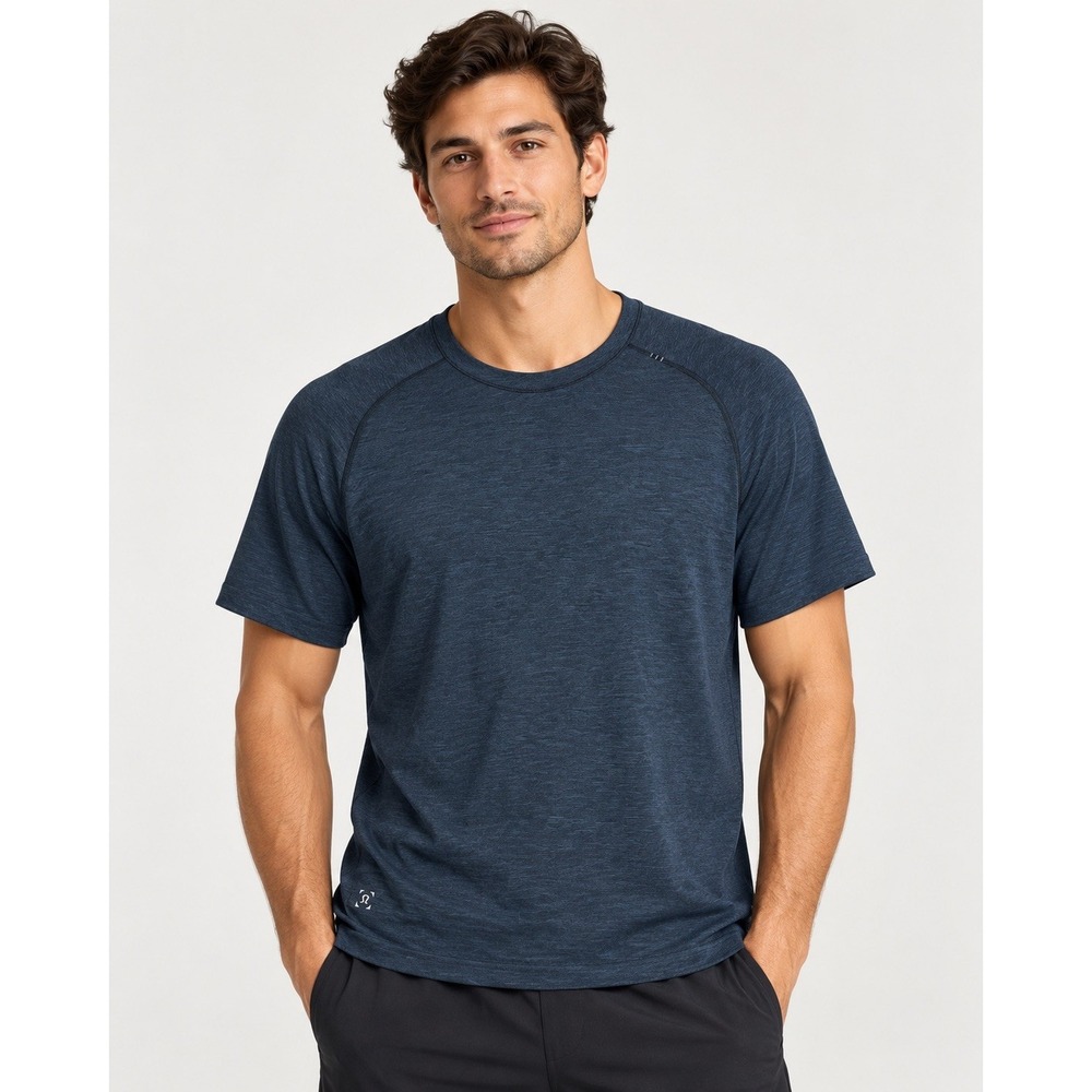 Lululemon Metal Vent Tech 2.0 Navy Short Sleeve Shirt Men's L , Athletic Tee